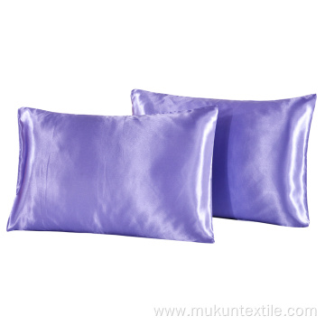 Blank Imitated silk bed pillowcover